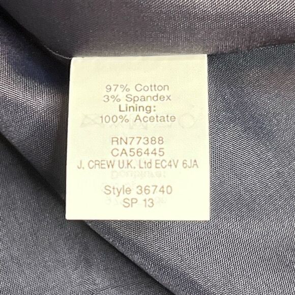 J. Crew Factory navy blue pleated sleeveless dress size 12 - Picture 14 of 14